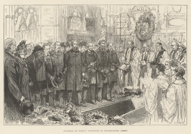 Funeral de Robert Browning na Abadia de Westminster de Melton Prior