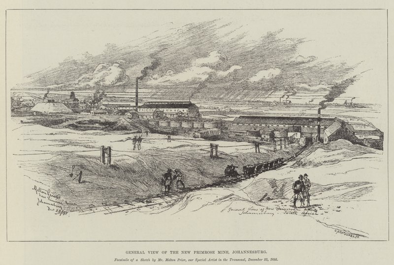 Visão Geral da Mina da Prímula, Joanesburgo de Melton Prior