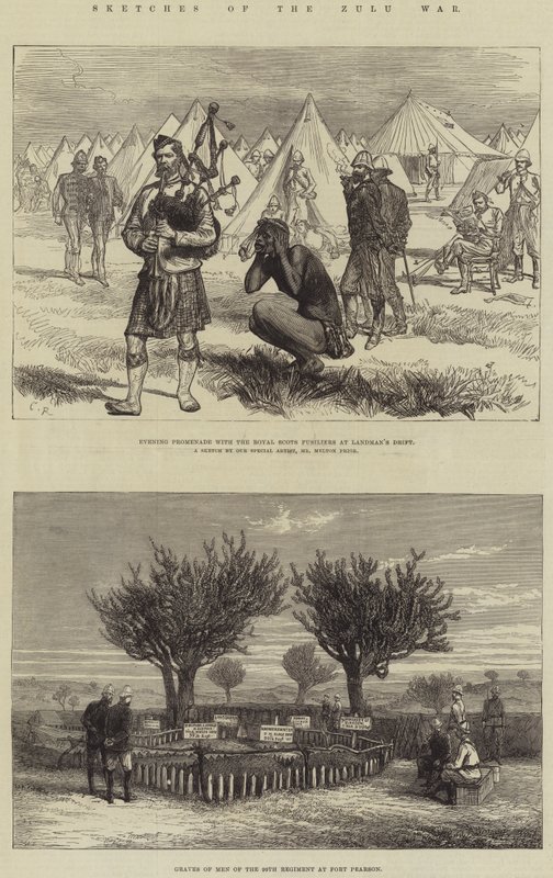 Esboços da Guerra Zulu de Melton Prior