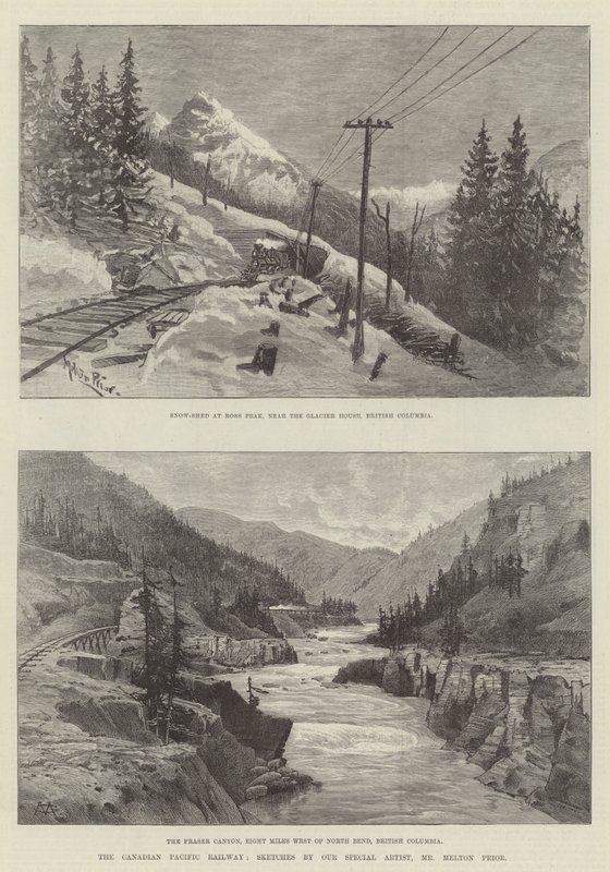 A estrada de ferro canadense pacífica de Melton Prior