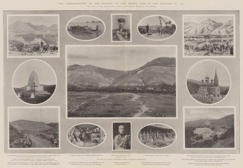 A comemoração da defesa da passagem de Shipka pelos russos em 1877 de Melton Prior