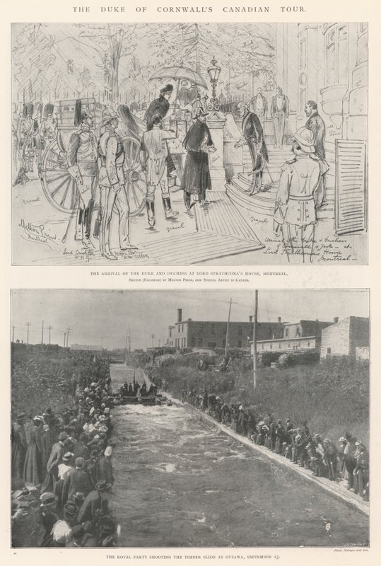 A excursão canadense do duque de Cornualha de Melton Prior