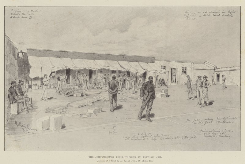 Os revolucionários de Johannesburgo na prisão de Pretória de Melton Prior
