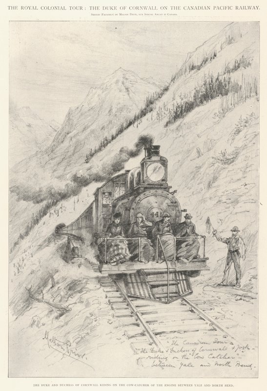 O Royal Colonial Tour, o Duque da Cornualha na Canadian Pacific Railway de Melton Prior