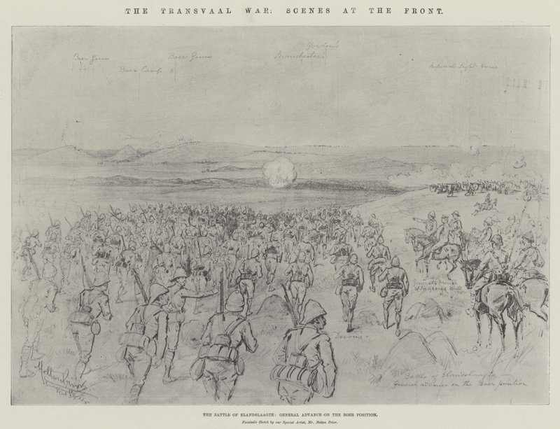 A Guerra do Transvaal, Cenas na Frente de Melton Prior