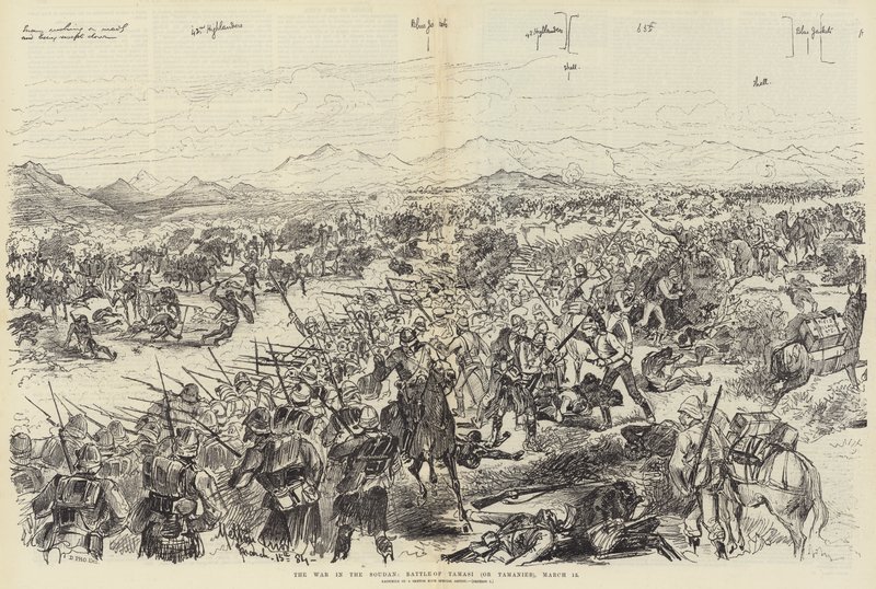 A Guerra no Sudão, Batalha de Tamasi (ou Tamanieb), 13 de março de Melton Prior