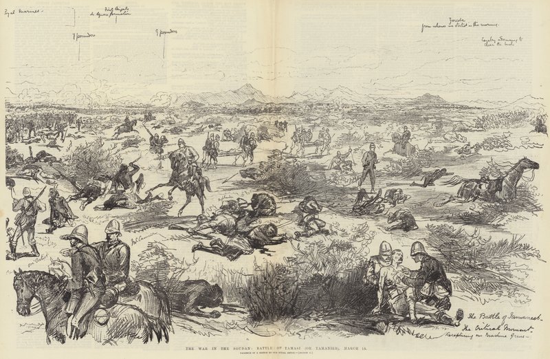 A Guerra no Sudão, Batalha de Tamasi (ou Tamanieb), 13 de março de Melton Prior