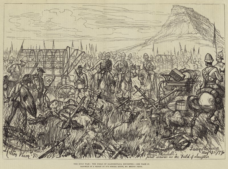 A Guerra Zulu, o Campo de Isandhlwana revisitado de Melton Prior
