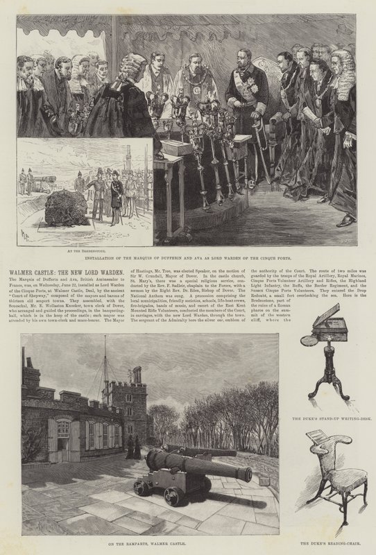 Castelo de Walmer, o novo Lord Warden de Melton Prior