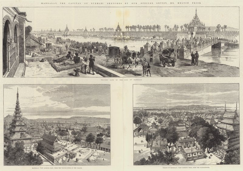 Mandalay, a capital da Birmânia de Melton Prior
