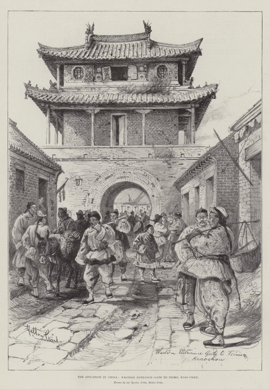 A Situação na China, Portão de Entrada Ocidental para Tsimo, Kiao-Chau de Melton Prior