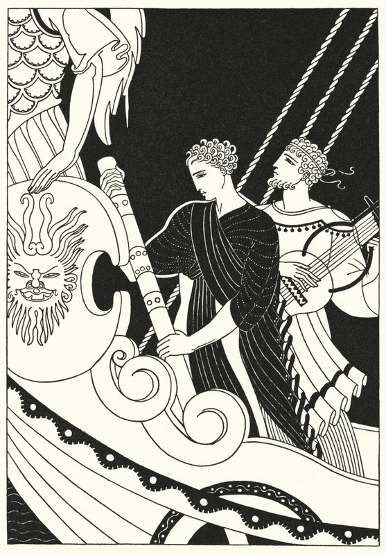 Orfeu arrancado bruscamente (cor litho) de Merlyn Mann