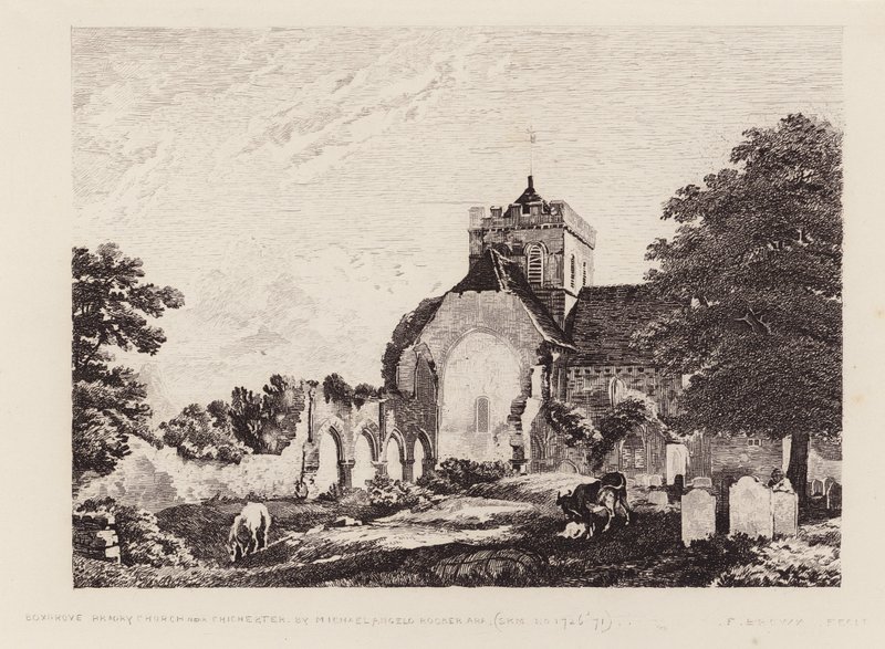 Igreja do Priorado de Boxgrove (gravura) de Michael (1743 1801) (after) Rooker
