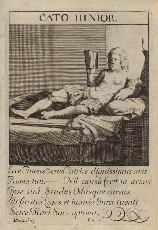 Cato the Younger, estadista romano de Michael Burghers