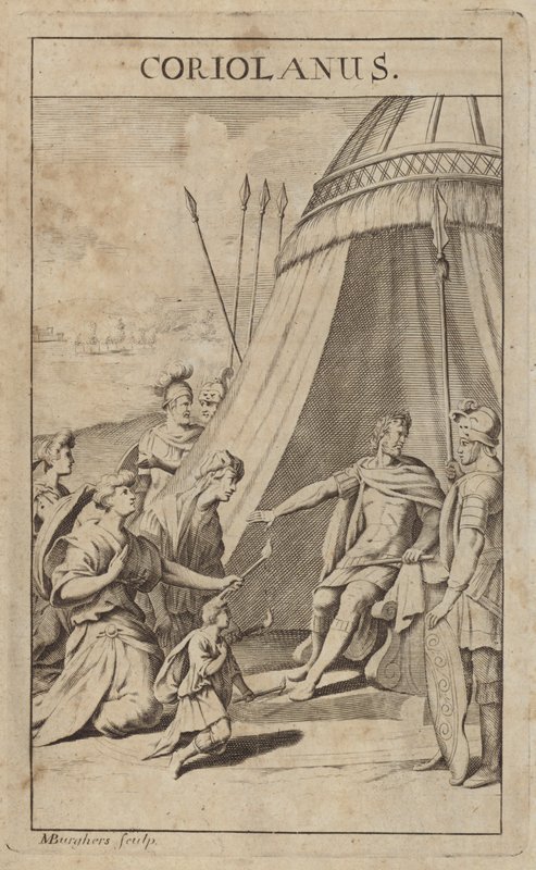 Marcius Coriolano, um general romano de Michael Burghers