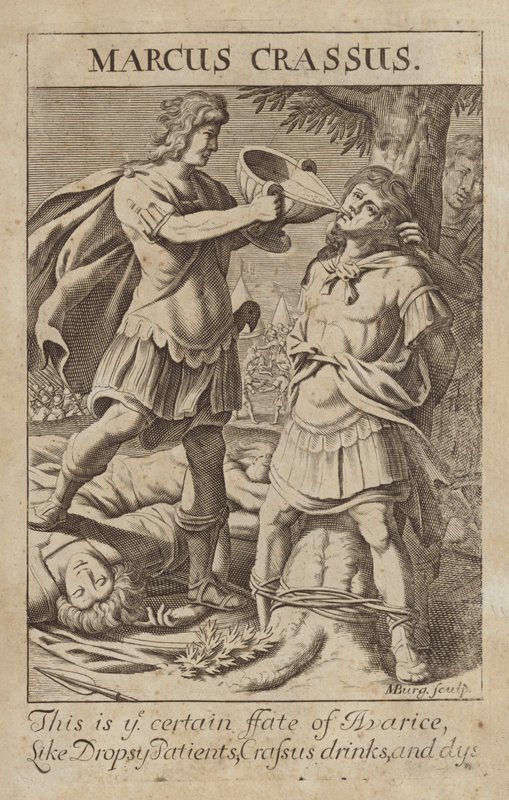 Marcus Crassus, o general romano e político de Michael Burghers