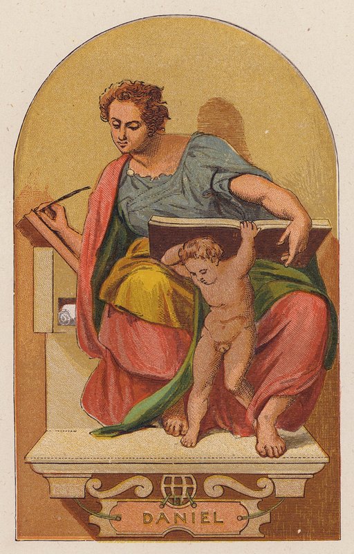 Daniel (litografia a cores) de Michelangelo (after) Buonarroti