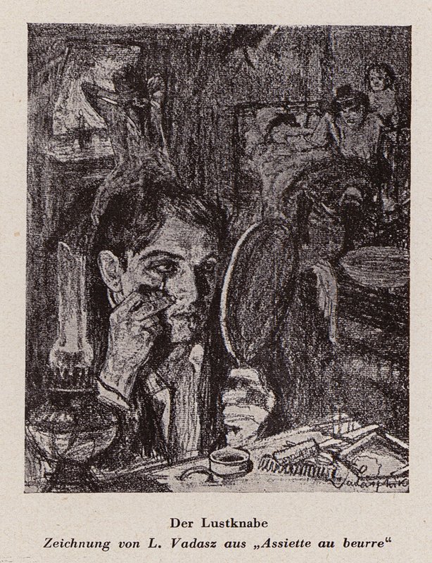 Rapaz de aluguer (litografia) de Miklós Vadász