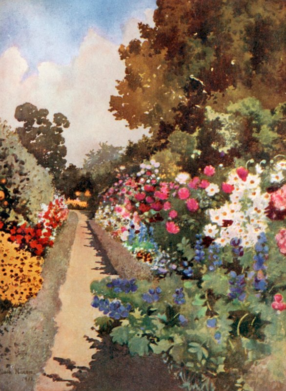 Fronteira herbácea, Villa Hvidore de Mima Nixon