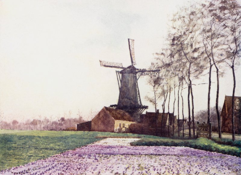 A Promessa da Primavera (cor litho) de Mima Nixon