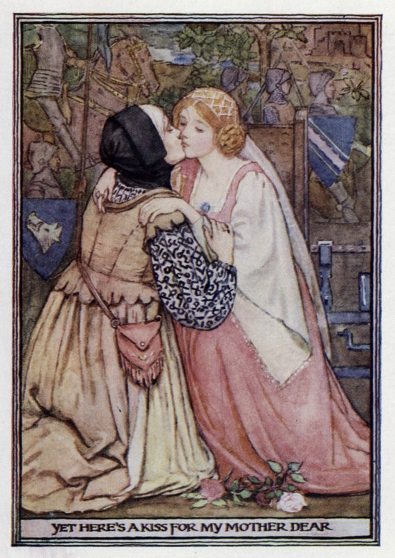 Lady Clare. Lord Tennyson (cor litho) de Minnie Didbin Spooner