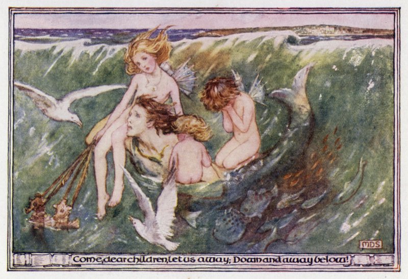 O Homem Abandonado. Matthew Arnold (cor litho) de Minnie Didbin Spooner