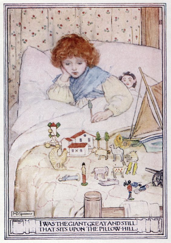 A Terra da Contrapanha. R L Stevenson (cor litho) de Minnie Didbin Spooner