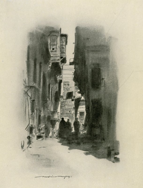 Uma rua do Cairo de Mortimer Ludington Menpes