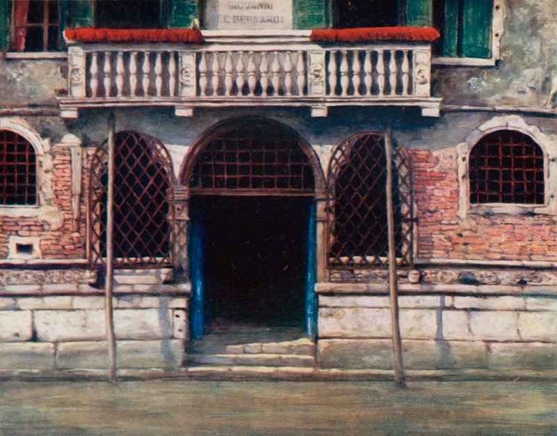 Um, entrada, veneza de Mortimer Ludington Menpes