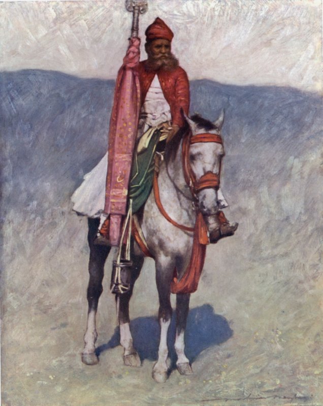 Um cavaleiro de Jaipur de Mortimer Ludington Menpes
