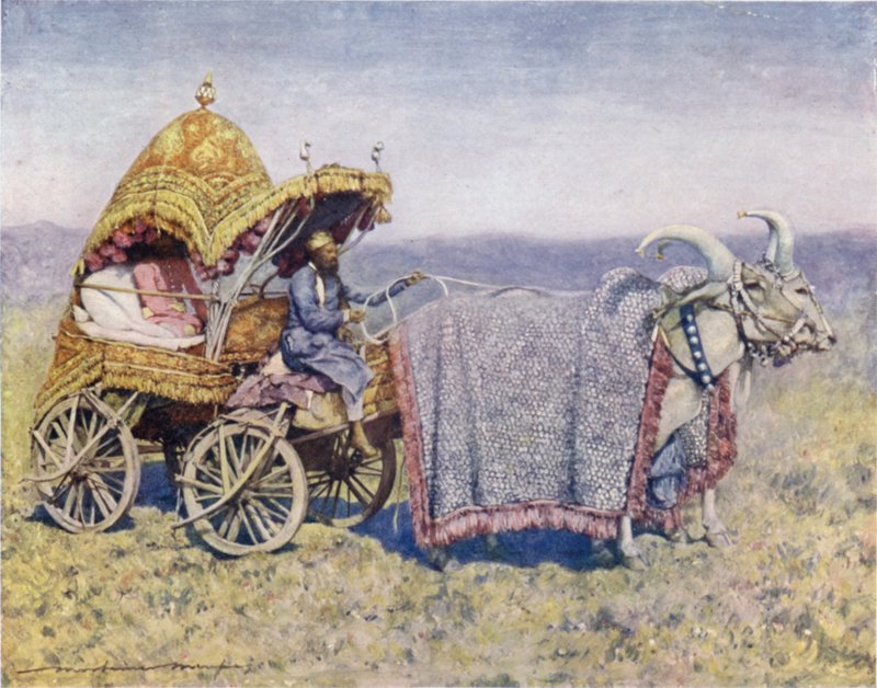 Um carro de boi nativo de Bikanir de Mortimer Ludington Menpes