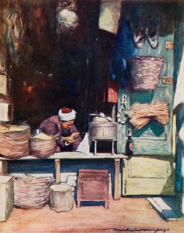 Uma barraca de sementes, Delhi de Mortimer Ludington Menpes