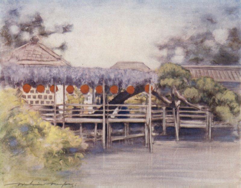 Um jardim ensolarado de Mortimer Ludington Menpes