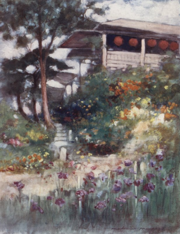Um Iris Garden de Mortimer Ludington Menpes