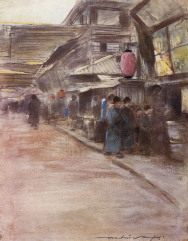 Rua da flor do abricó de Mortimer Ludington Menpes