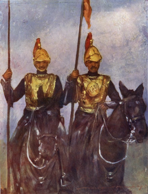 Guarda-costas de Sua Alteza Dogra Sowar Caxemira de Mortimer Ludington Menpes