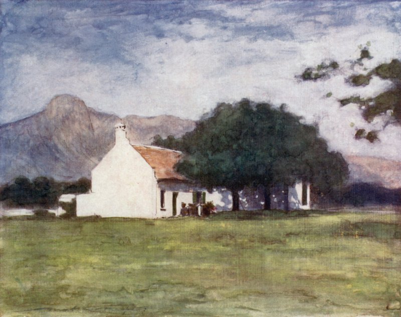 Cecil J Rhodes "fazenda de frutas em Paarl de Mortimer Ludington Menpes