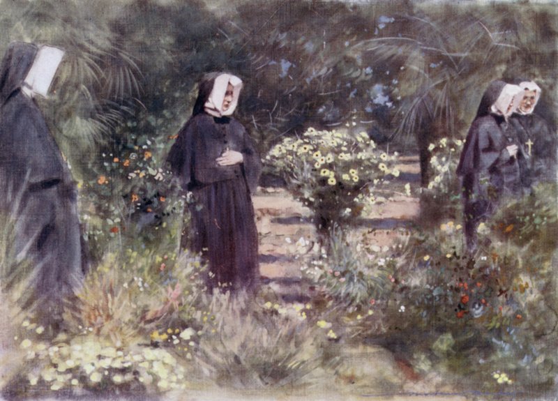 No jardim do convento, Bloemfontein de Mortimer Ludington Menpes