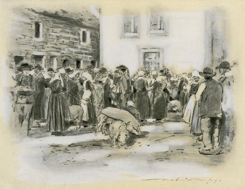 Mercado de Porcos de Mortimer Ludington Menpes
