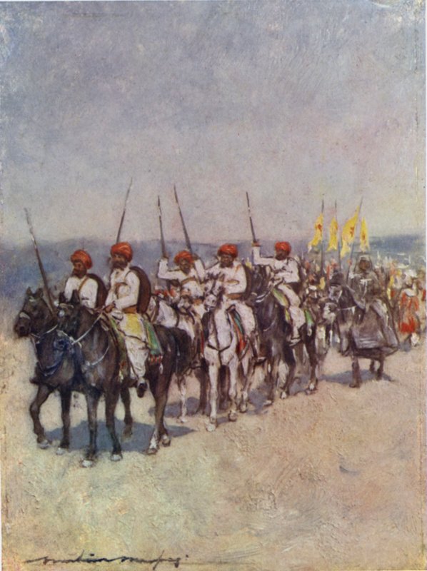 Portadores de lança de Cutch de Mortimer Ludington Menpes
