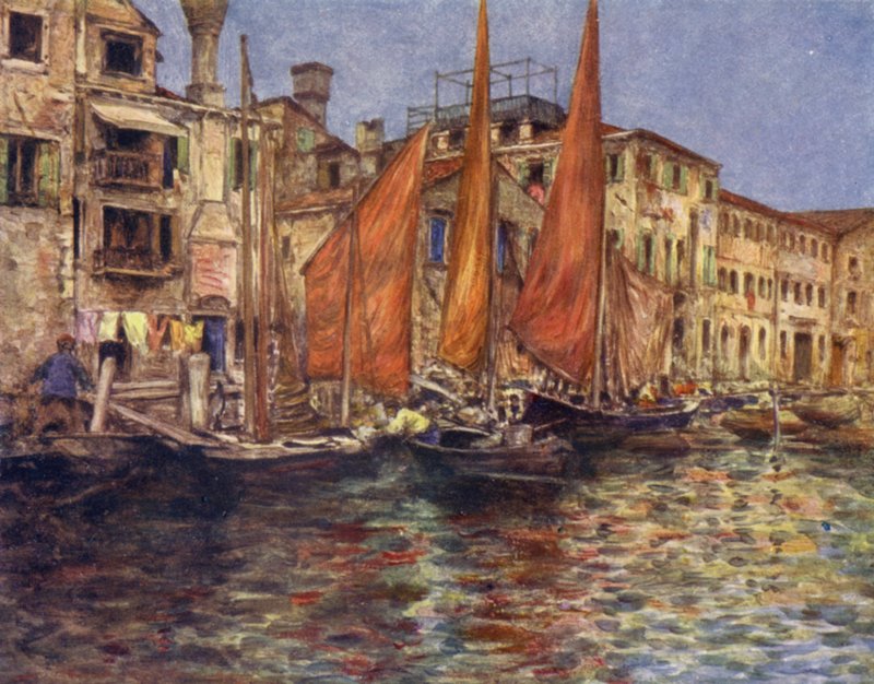 O mercado de peixe de Mortimer Ludington Menpes