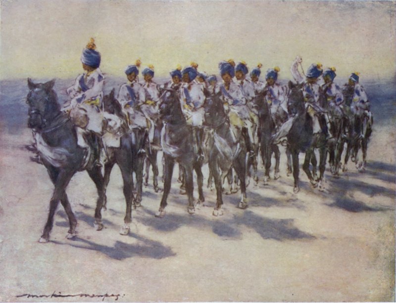 O Corpo Imperial de Cadetes no Durbar de Mortimer Ludington Menpes