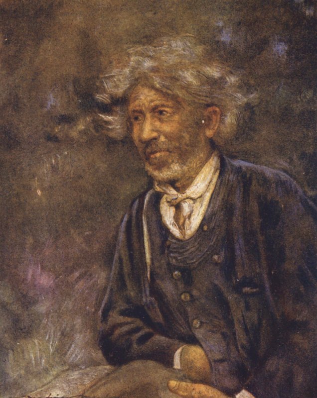 Um mendigo (litografia a cores) de Mortimer Ludington Menpes