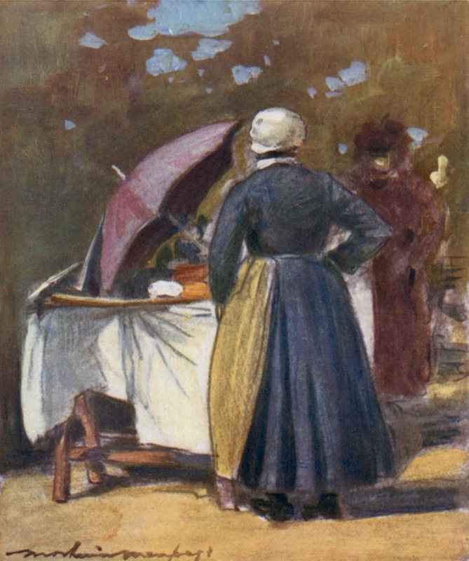 Uma tenda de bolo de Mortimer Ludington Menpes