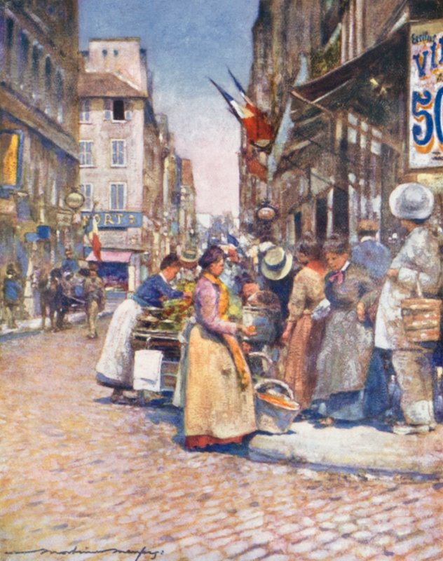 Um canto na Rue de Seine de Mortimer Ludington Menpes