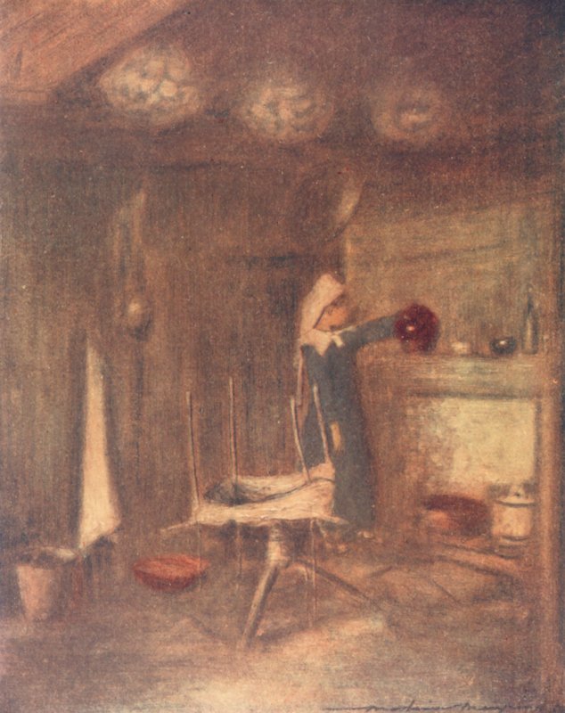 Uma casa de campo (litografia a cores) de Mortimer Ludington Menpes