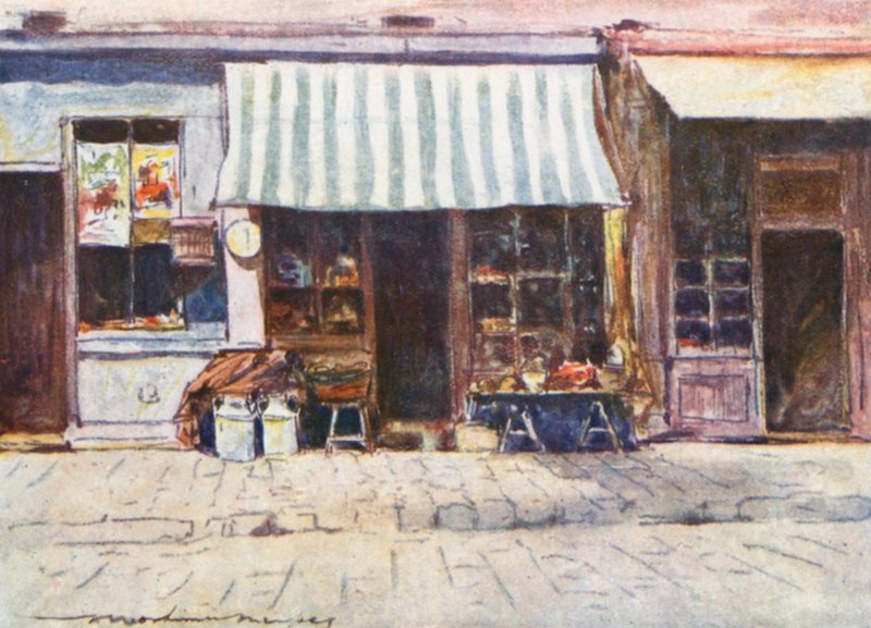 Uma Cremerie na Rue St Honoré de Mortimer Ludington Menpes
