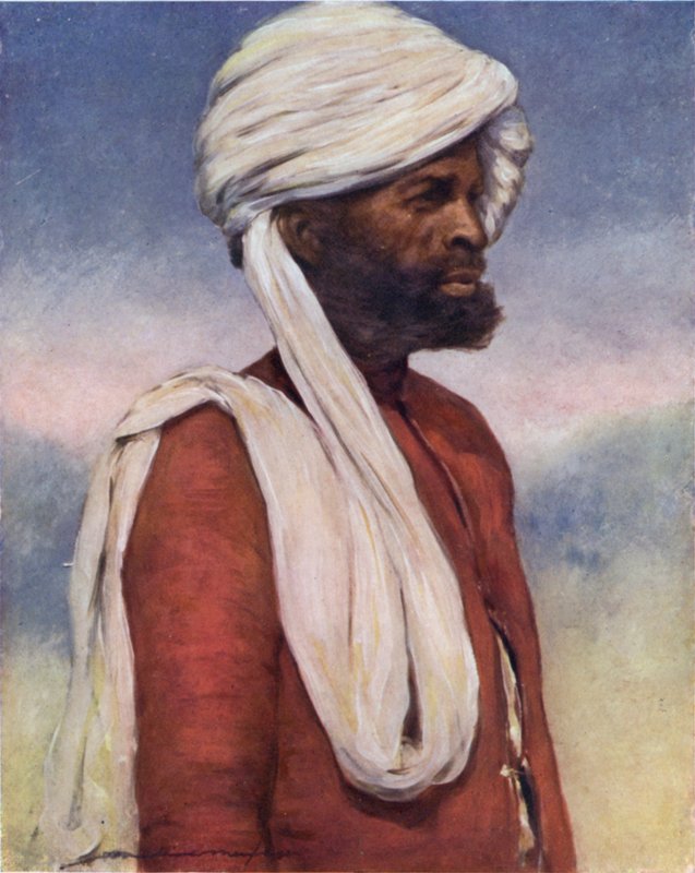 Um Retentor de Dhar (cor litho) de Mortimer Ludington Menpes