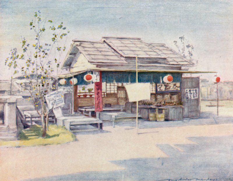 Uma casa de chá de Mortimer Ludington Menpes