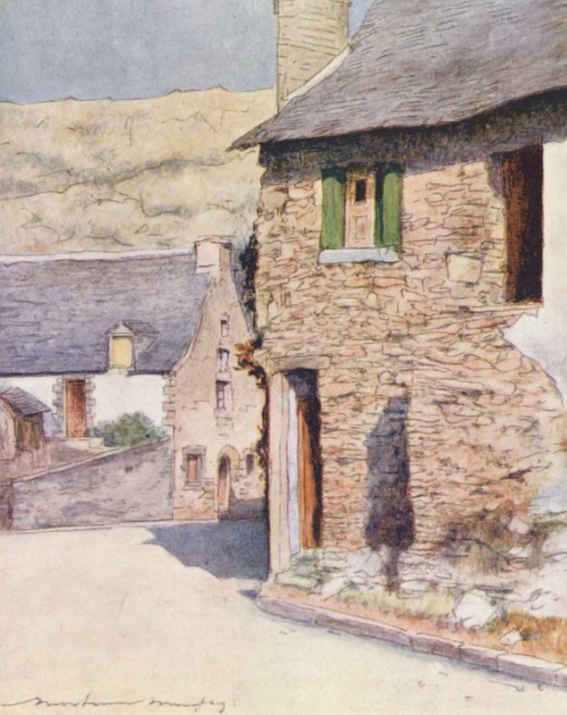 Em Rochefort-en-Terre (litografia a cores) de Mortimer Ludington Menpes